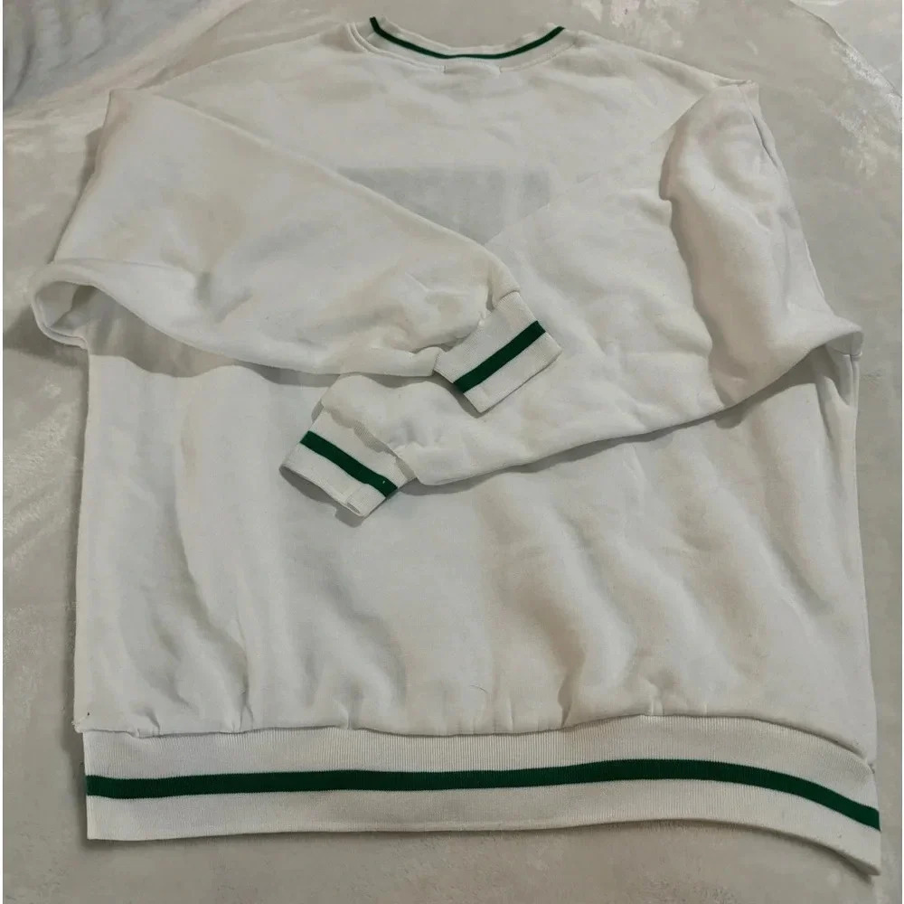 Los Angeles Preppy Varsity Style Sweatshirt Tennis Fleece Letters Y2K Obersized - Picture 9 of 10